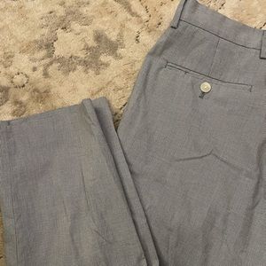 Express herringbone straight leg dress pants